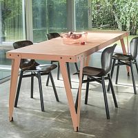 Contemporary table LLOYDpowder-coated steelpowder-coated steel baserectangular