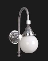 Classic wall light UFFORDglasschromed metalround