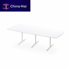 Contemporary dining table PLATO MDFaluminumrectangular