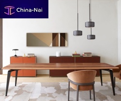 Contemporary dining table ODESSAoakwalnutporcelain stoneware