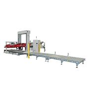 Low level infeed palletizer bagpalletfor the food industry