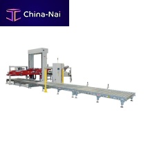 Low level infeed palletizer bagpalletfor the food industry