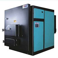 Hot water boiler TKM seriessolid fuelfire tubethree-pass