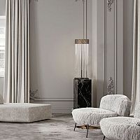 Table lamp HE-036glasstraditionalcorded