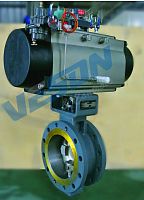 Butterfly valve pneumaticshut-offfor wastewater