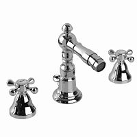 Double-handle bidet mixer tap RETR: 504030countertopbrasscopper