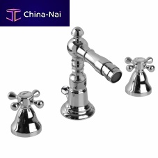 Double-handle bidet mixer tap RETR: 504030countertopbrasscopper