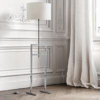 Floor-standing lamp Leukonmetalglassfabric