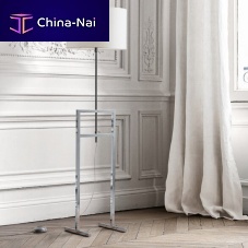 Floor-standing lamp Leukonmetalglassfabric