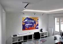 Ceiling-mounted spotlight P100LEDroundmetal