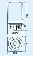 DC electromechanical relay 31(1R/2R) series ACoctalplug-in