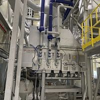 Angled unit cooler radialfluidfor water