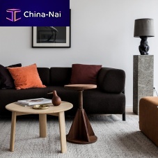 Contemporary stool by Karoline Fesserashwalnut