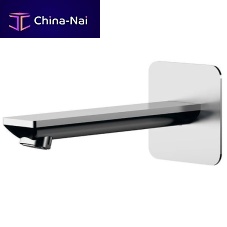 Chrome-plated brass bathtub spout 91EY - 91EYLwall-mounted