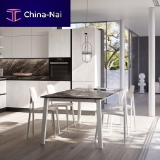 Contemporary dining table wood veneerlaminated MDFmelamine