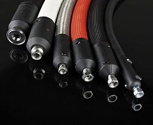 Gas heated hose PTFE