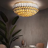 Contemporary ceiling light ODEONcircularGoldflex®Lentiflex®