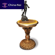 Classic side table T454marblemaple baseround