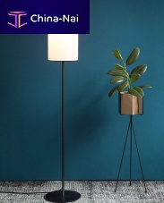 Floor-standing lamp BULLETsteelglasscontemporary