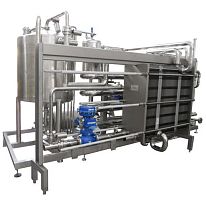 Plate heat exchanger liquid/liquidfor the food industry