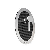 Shower mixer tap MIX CARBON O (51035)wall-mountedstainless steelcarbon fiber