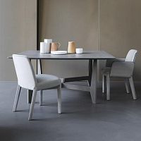 Contemporary dining table YKEoakoak baserectangular