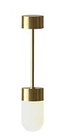 Contemporary ceiling light VOXroundglassbrass