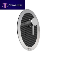 Shower mixer tap MIX CARBON O (51035)wall-mountedstainless steelcarbon fiber