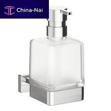 Home soap dispenser A18120wall-mountedglassbrass