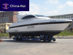 Boat self-propelled trailer 3-axlefor heavy loads