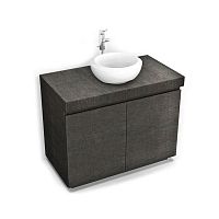 Free-standing washbasin cabinet BASElaminatecontemporary2-door