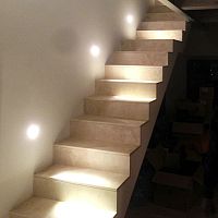 Natural stone step covering travertinecustomcontemporary