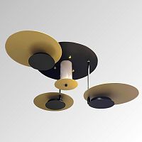 Contemporary chandelier EKLIPSEmetalgeometricLED
