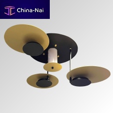 Contemporary chandelier EKLIPSEmetalgeometricLED