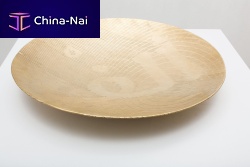 Gold-plated brass fruit basket SAJE ALEPH - WAW - YAfor domestic use