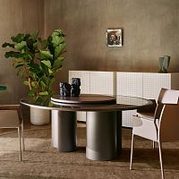 Contemporary table BOL 2326lacquered MDFcrystalpolyurethane base