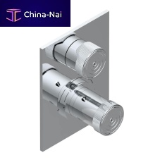 Shower mixer tap ZOOM.5wall-mountedthermostaticchromed metal