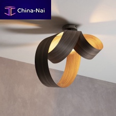 Contemporary ceiling light VERSO FLUSH sculpturaloakash