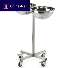 Double bin surgical basin stand #BW1trolley-mountedstainless steel