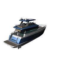 Cruising motor yacht Majestic 15flybridgePOD drivealuminum