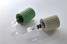 Needle valve shut-offborosilicate glass