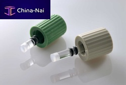 Needle valve shut-offborosilicate glass