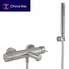 Double-handle bathtub mixer tap EA850101.440wall-mountedstainless steelbathroom
