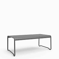Contemporary dining table Cascademetalmetal baserectangular
