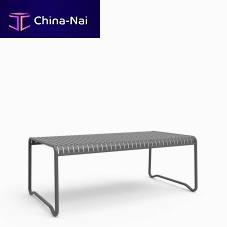 Contemporary dining table Cascademetalmetal baserectangular
