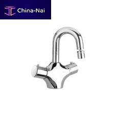 Double-handle bidet mixer tap 78..251TH countertopthermostaticchromed metal