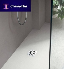 Rectangular shower base MARTINI MATERIArecessedcomposite