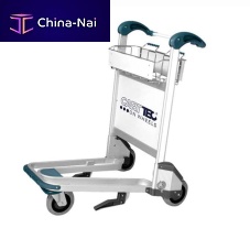 Airport terminal luggage trolley MALTA3-wheelopenfor passengers