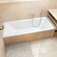 Rectangular bathtub surround Bathboardglasswhirlpool