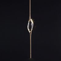 Pendant lamp IL PEZZO 12brassgold-plated brasscrystal